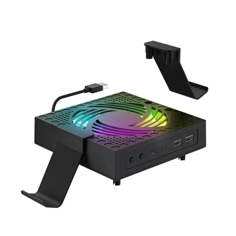 Aolion Cooling Fan Stand 3 Speed Adjustable Host Heat Dissipation Dock For Xbox Series X Accessories Top Dust Proof Cover