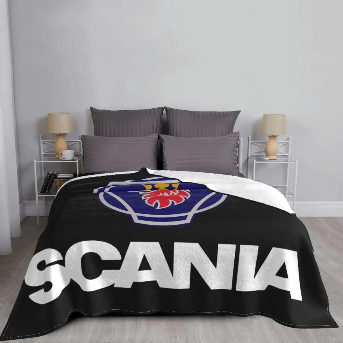 Sweden Saabs Scanias Blankets Fleece Winter Portable Lightweight Thin Throw Blanket for Bedding Travel Bedspread 2