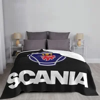 Sweden Saabs Scanias Blankets Fleece Winter Portable Lightweight Thin Throw Blanket for Bedding Travel Bedspread 2