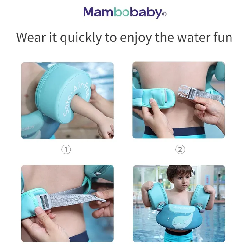 Mambobaby New Children Non Inflatable Arm Circle Swimming Circle Baby Life Rescue Circle Baby Arm Circle Accessories Toy