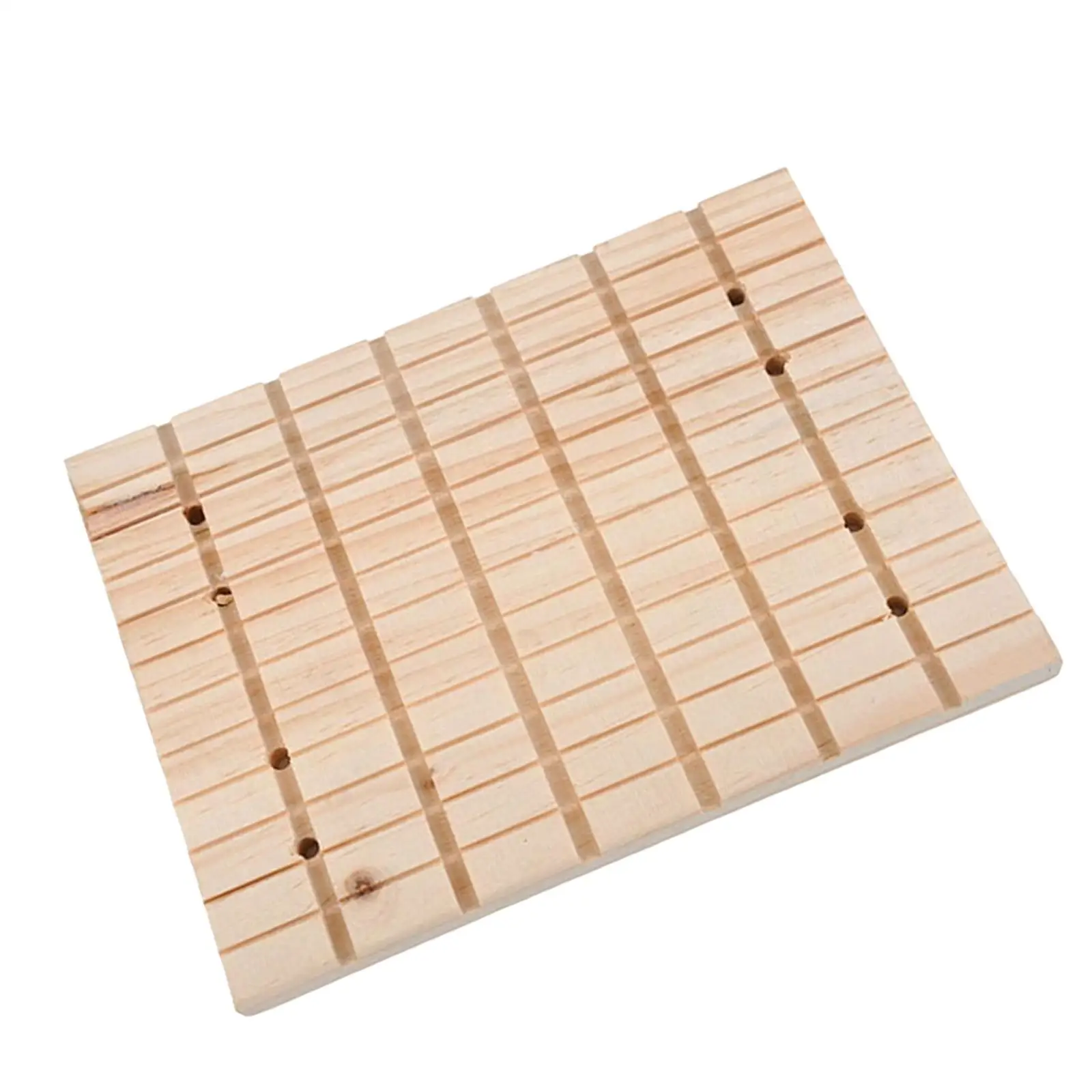 Scratching Board Wooden Chew Toys Digging Platform Pad Wooden Mat Edible for Hedgehog Rat Small Animals