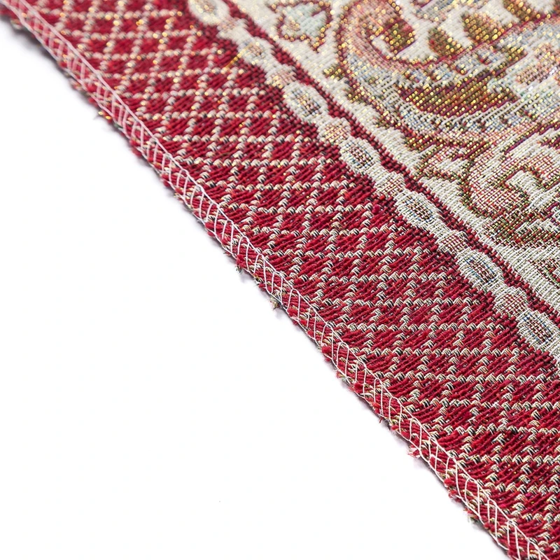Red Mosque Pattern Muslim Prayer Mat Tassel Floor Carpet Turkish Islamic Rug Dropshipping