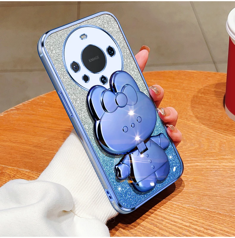 Coque de protection souple avec miroir de maquillage et paillettes pour Huawei Nova 10 Pro, 8, 11, 7, SE, 5 Pro, 3, 4, 5, 6, Nova9se_voghion.com