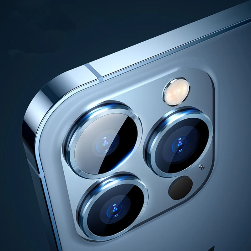 For iPhone 15 Pro Max Camera Lens Metal Ring Screen Protector For iPhone 14 Pro Max 13 12 11 Back Lens Protective Tempered Glass