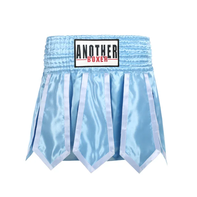 Pantaloncini THAI E KICK BOXING: SH-10_bulls Bianco-blu_ Tg. (M - Foto 8