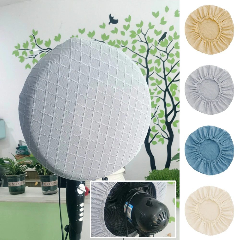 Electric Fan Dust Cover All-Inclusive Elastic Heater Cover Dust Solid Color Household Universal Storage Net Home Decor dust cover fan cover