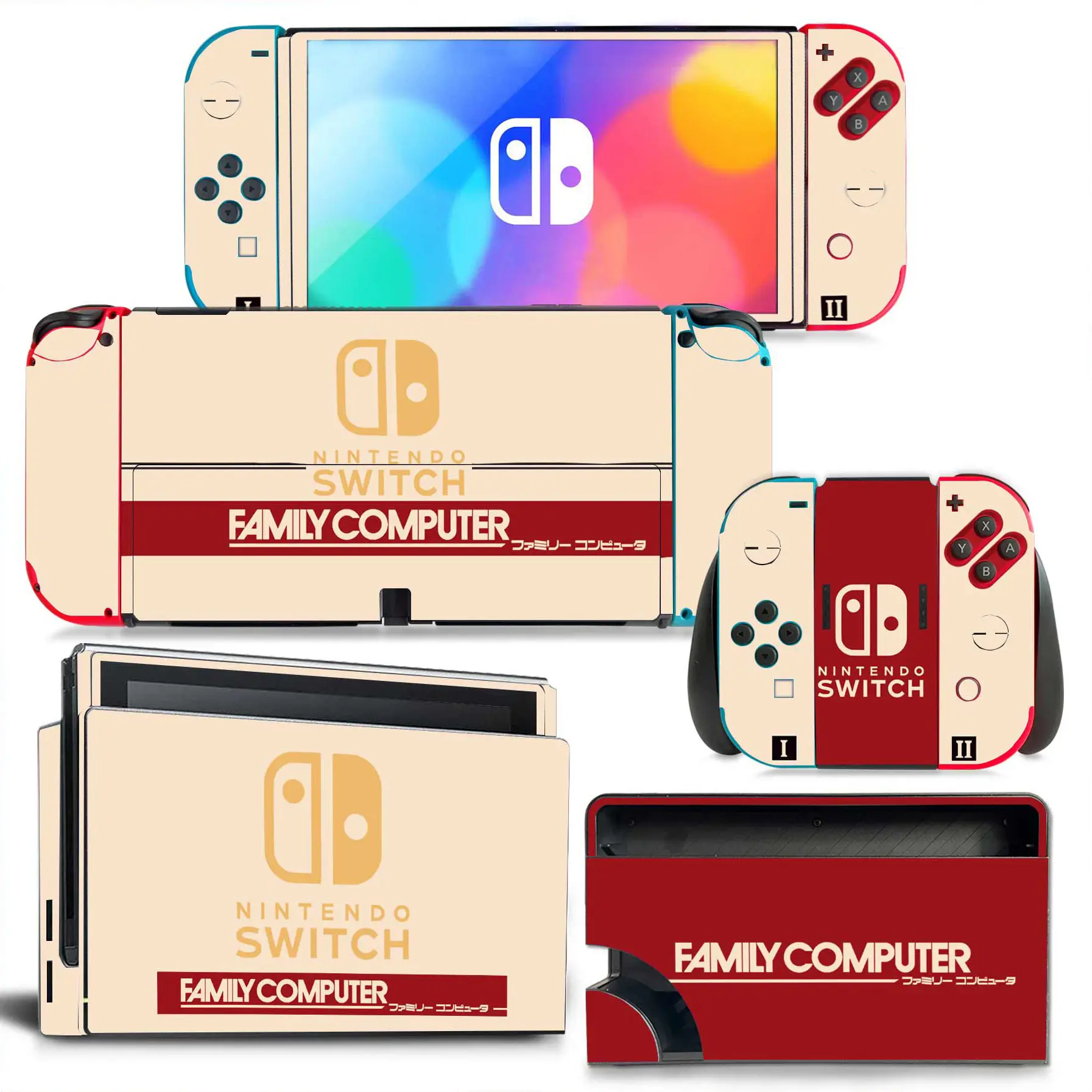 LOGO Switch Oled Skin Sticker Decal Cover for Switch Oled Console Skin Dock Joy Con Wrap Full Wrap Decal NS OLED Vinyl 