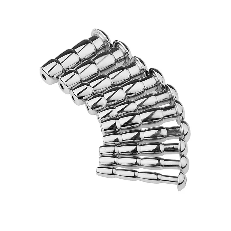 Male Urethral Sound Toys Stainless Steel Penis Plug Stretching Chastity Urethral Catheter Dilators Sex Toys For Men silicone urethral dilator urethral dilator