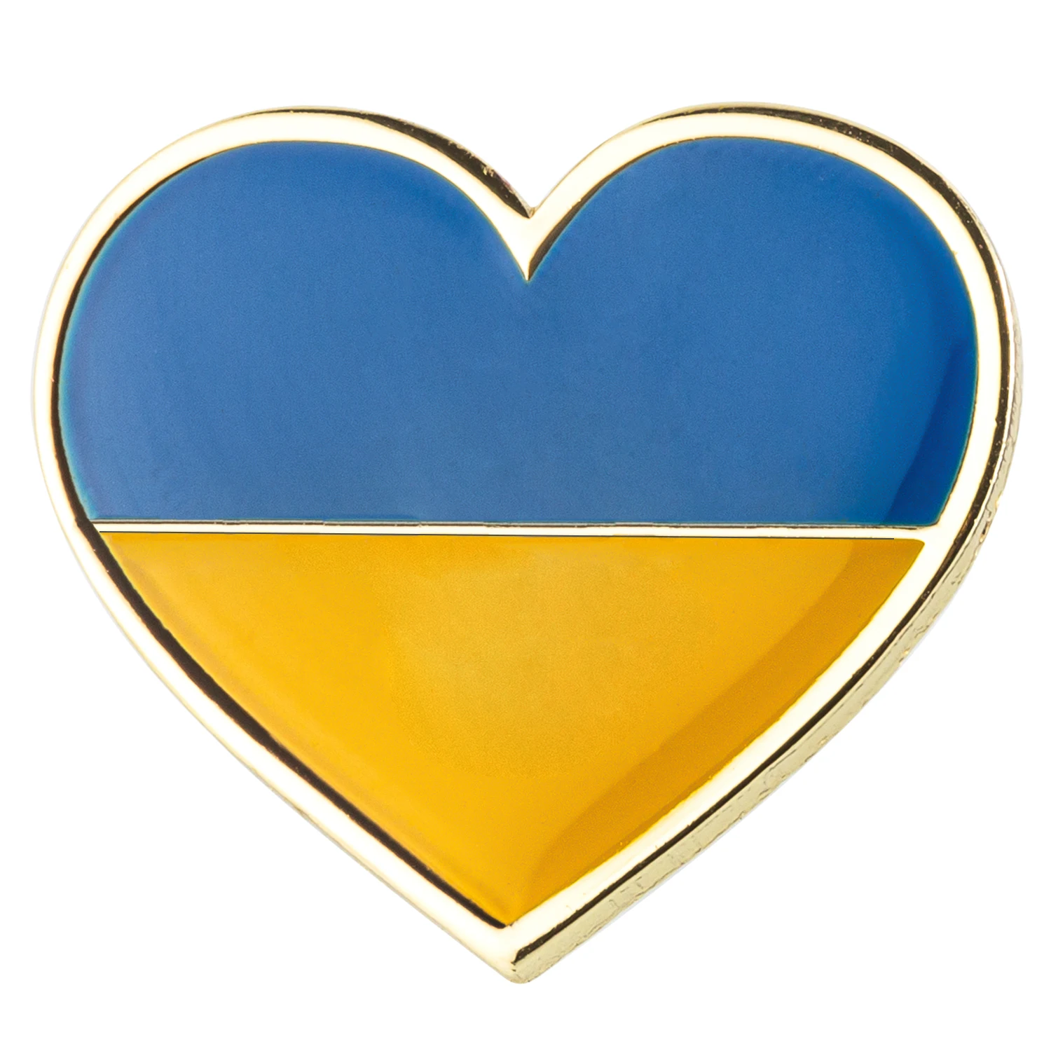 Ukraine Heart Shape Flag Lapel Pin Badge Pin Brooch Icons