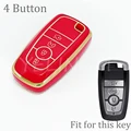4 Button Gold Red