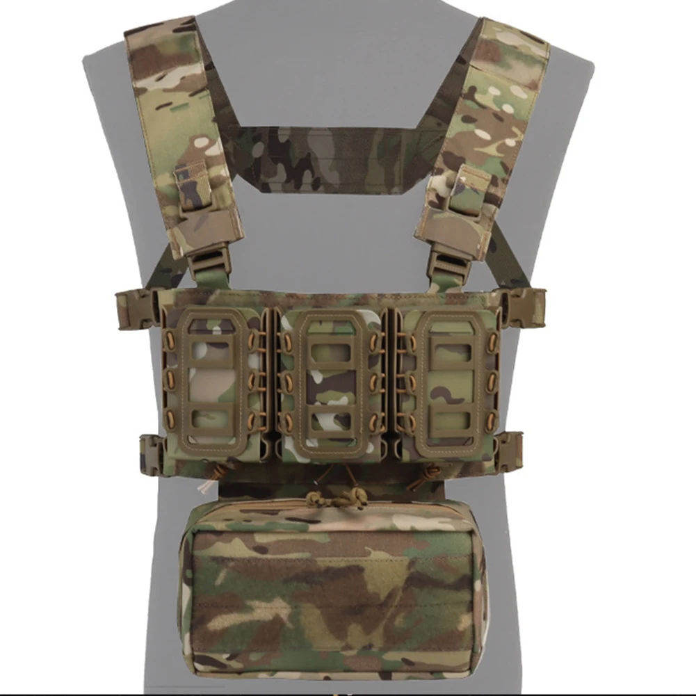 

Tactical Chest Rig Vest Cordura Nylon Abdominal Medical Pouch Dangler Hook Loop For Outdoor Trainning Drop Shipping