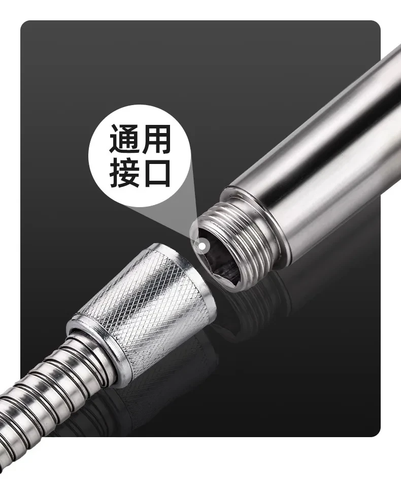Upgraded 304 Stainless Steel High Pressure Shower Head 3 Modes Large Flow  Sprayer Anti-Fall Shower Faucet Bathroom Accessories 5