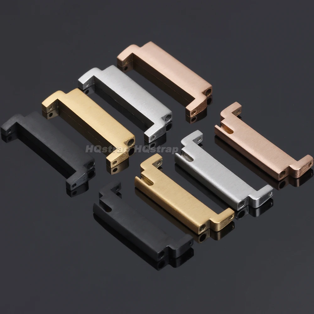 Enhanced Watch Band Strap Adapter with Quick Release Spring Bars - Set of 2 Connectors