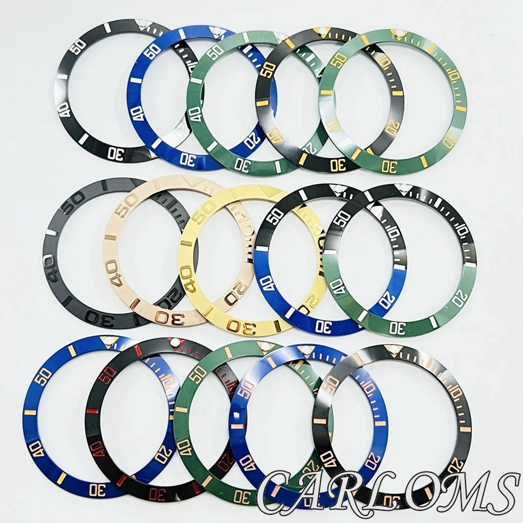 Premium Black Rose Gold Multicolor Ceramic GMT Bezel Insert