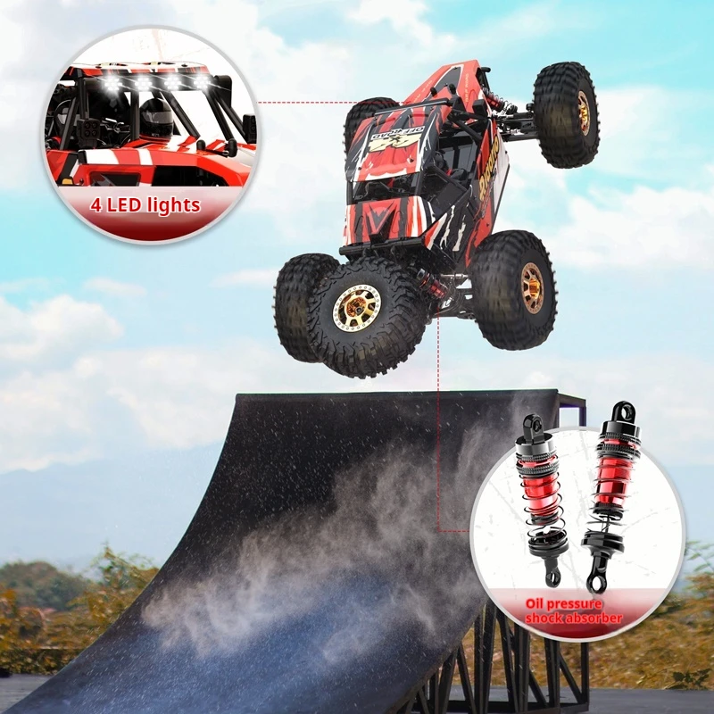 Relalo Am-D12rc 1:12 90km/H Remote Control Car Desert Card Remote Control Car Four-Wheel Drive Off-Road Remote Control Car Toy 3