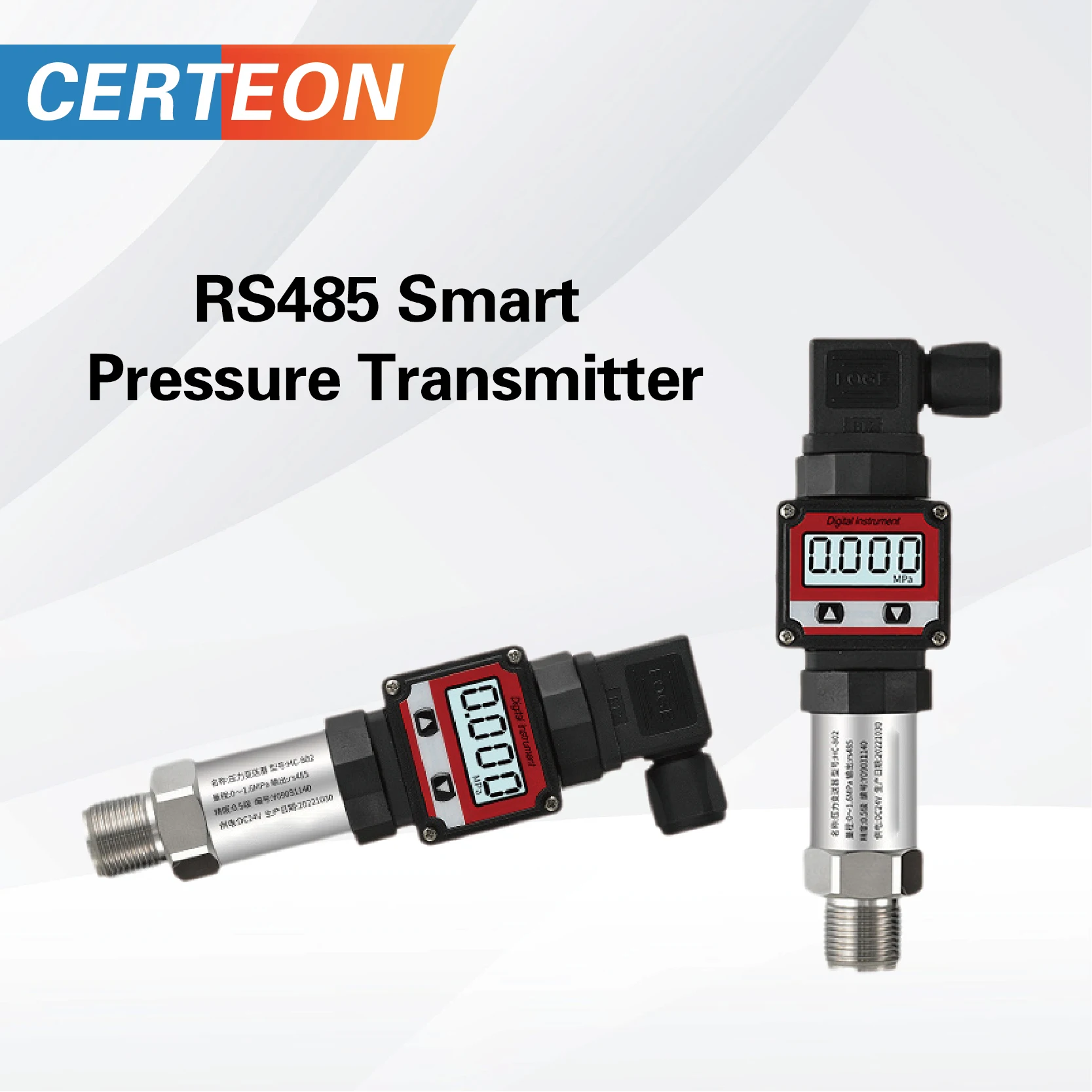 Pressure Sensor LCD Display Pressure Transmitter Digital Pressure Sensor Transducer with Display Industrial Gauge