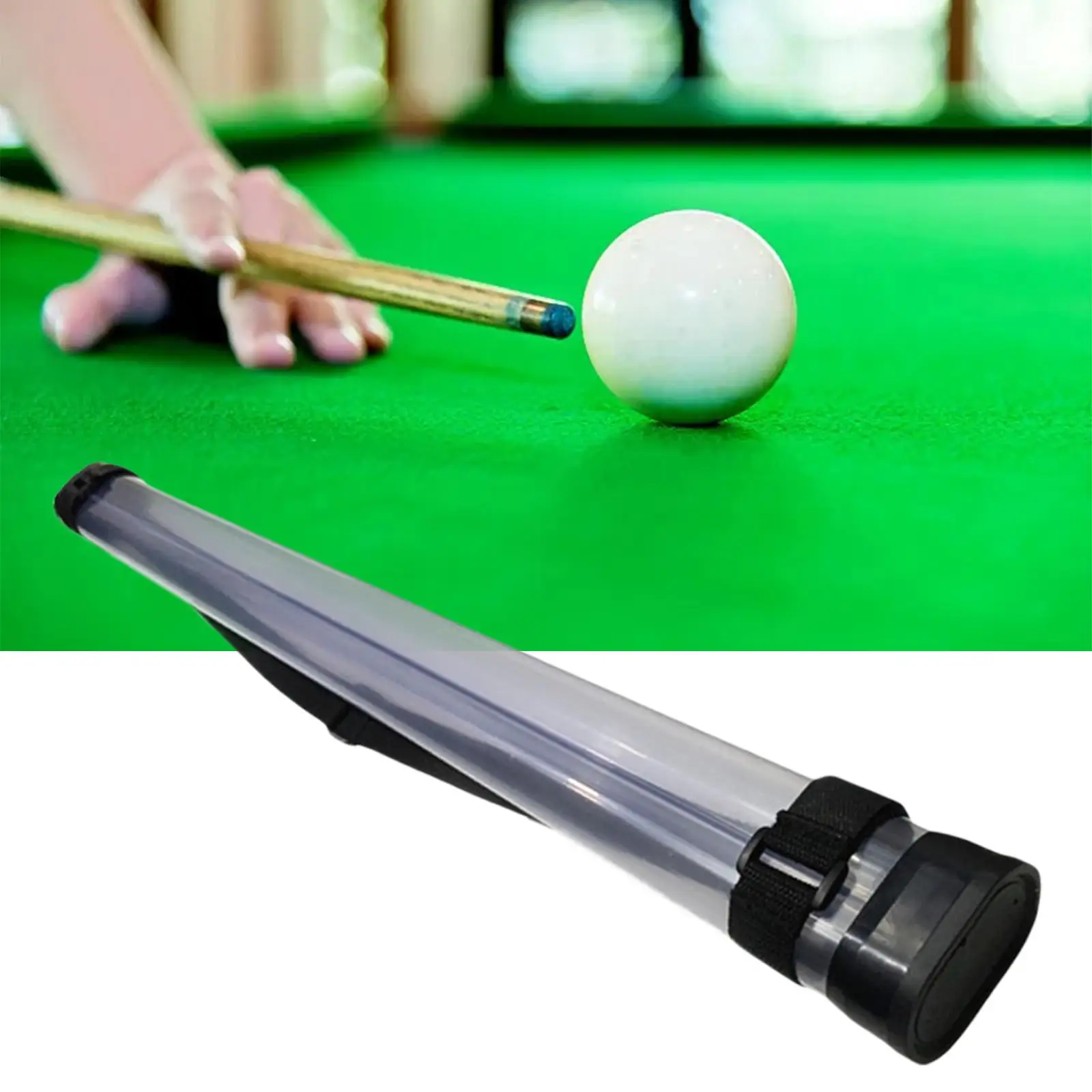 Étui Pool Cue pour 1/2 billard billard étui bâton de piscine bâton