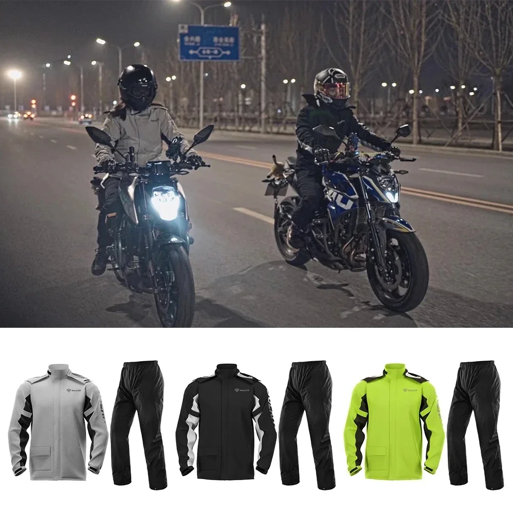 Motorcycle Raincoat Suit Rainstorm Prevention Jacket Pants Camping Hiking Fishing Raincoat Moto Motorcyclist Rider
