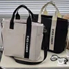 New Design Waterproof Canvas Tote Bag Stylish Shoulder Crossbody Handbag Lunch Box Bag Large Oxford Cloth Unisex Spring Fashion