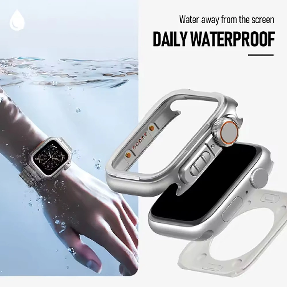 Premium Metal Protective Case for Apple Watch - Stylish and Durable Cover for All Series