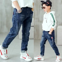 Jean slim fit pour garçons de 3 à 12 ans, style décontracté, avec lettres M, pantalon long pour enfants, cadeau d'anniversaire pour enfants élégants 6