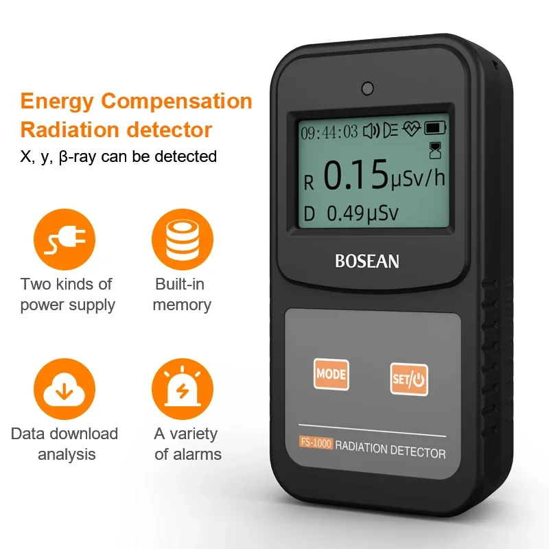 BOSEAN FS-1000 Geiger based Detectors for Nuclear Radiation X-ray, Beta, Gamma and Nuclear Wastewater Analysis