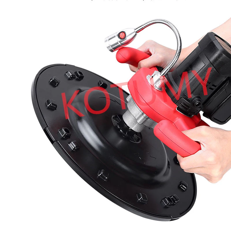 Wall Grinding Machine 220V Electric Troweling and Polishing Machine with LED Cement Mortar Ground Grinding Machine Wall Rubbing