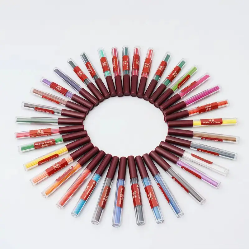 DEDEDEPRAISE 2.0mm Automatic/Mechanical Pencil Refills Replacement Color Pencil Lead Thick Lead/Core/Refill Supplies 36 Colors 6