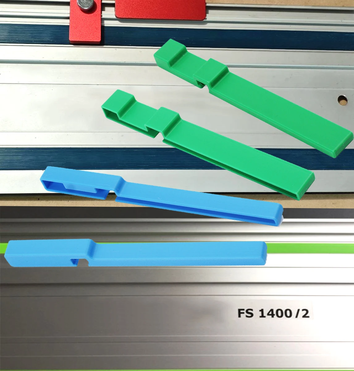 Guide Rail Protective Caps for Track Saw Rails - 2 Pack