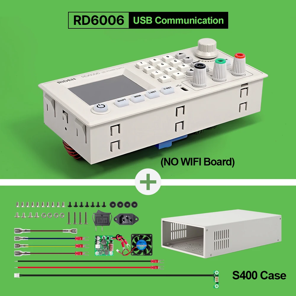 RD RIDEN RD6006W USB WiFi 安定化電源　60V 6A Riden rd6006 rd6006w usb wifi dc電圧電流ベンチパワーサプライ
