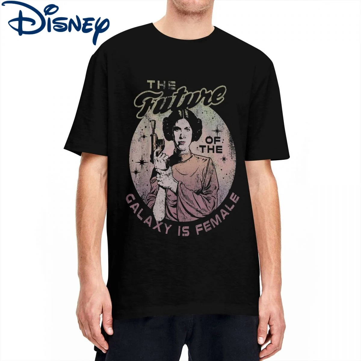 Maglietta Disney Star Wars Da Uomo Da Donna Princess Leia Future Galaxy Cotton Abbigliamento Manica Corta Girocollo Tees T-Shirt Unica