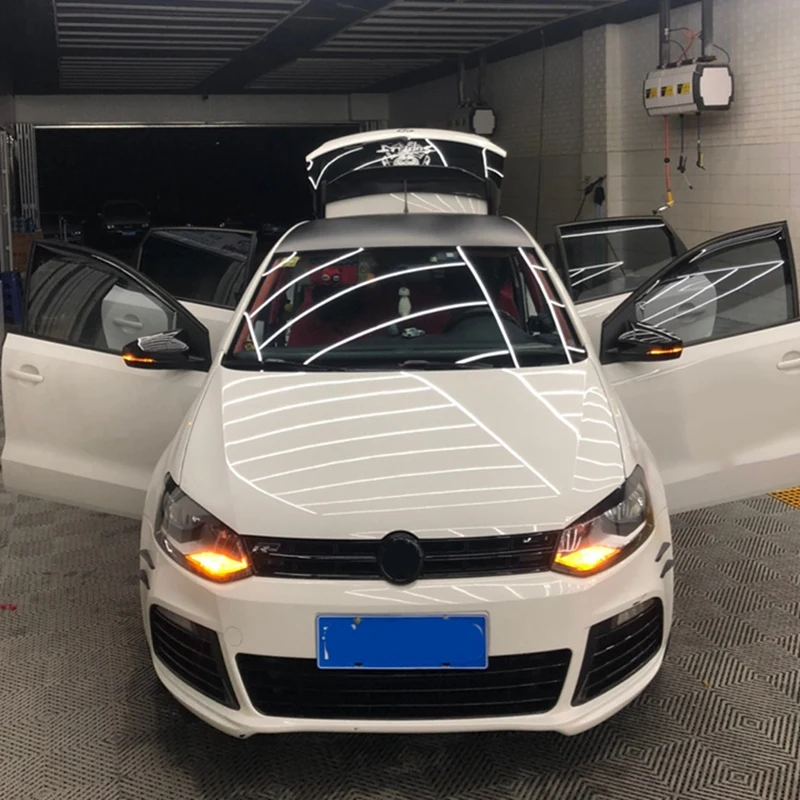 보트 미러 커버 사이드 윙 백미러 케이스, 밝은 블랙 커버, 골프 7 MK7 7.5 GT I R GTE GTD 2013-2018, 1 쌍