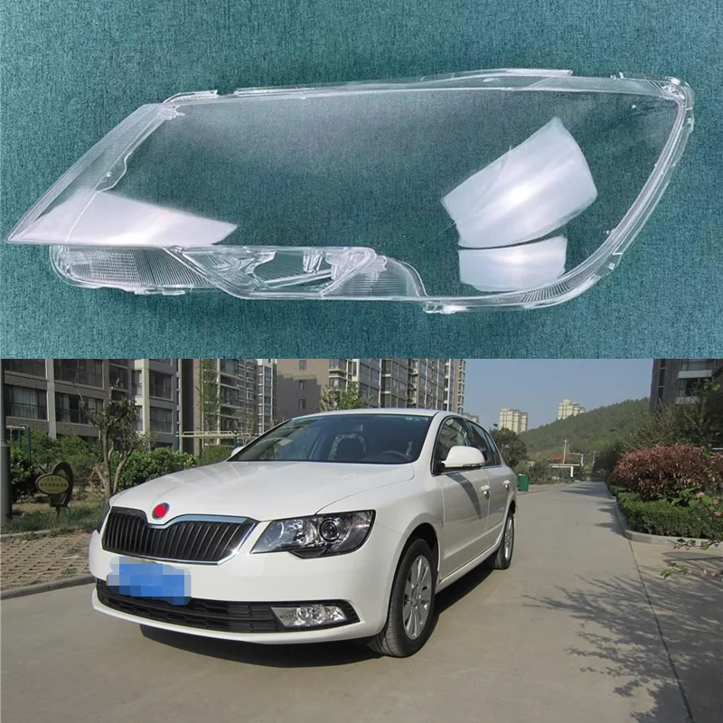 Car headlight shell for Skoda Superb 2013-2015 headlampshade transparent headlight lampshade transparent glass headlamp shell