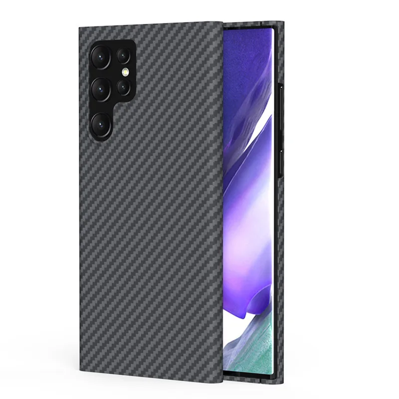 

Real Carbon Fiber Case for Samsung S22 Ultra S21 Ultra Case Ultra-thin Aramid Fiber Lens Protection S22 S21 Plus S22 Hard Covers