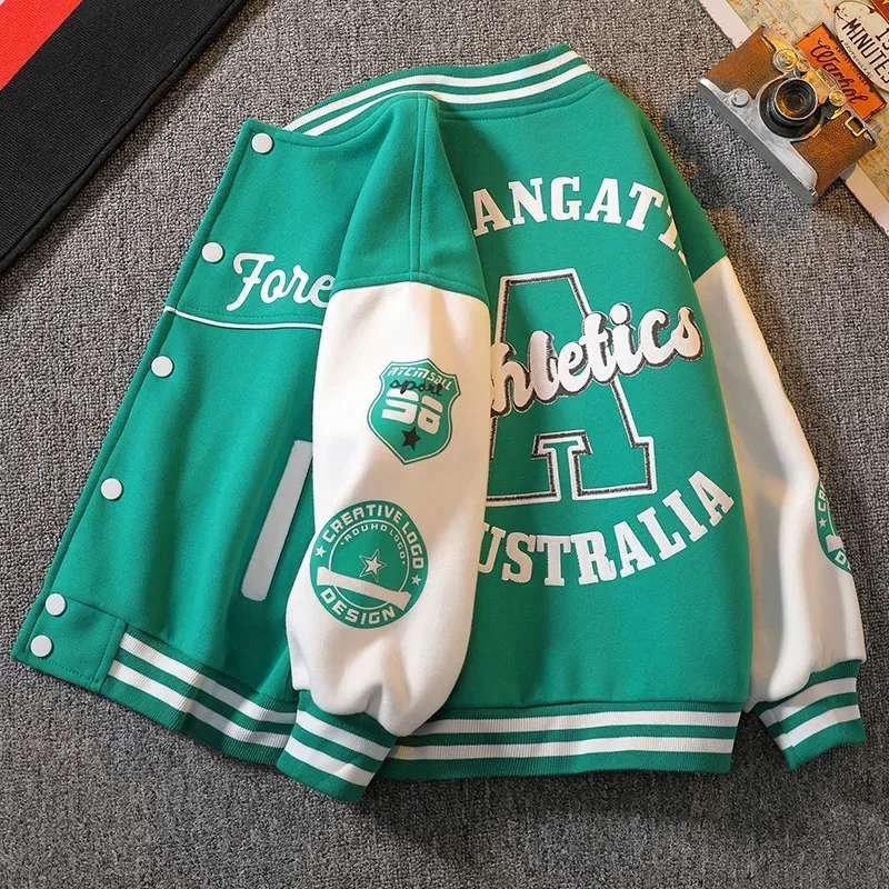 Kids Coats Fashion Spring Autumn Long Sleeve Teenager Kids Letter Printed Sport 3 8 10 12 Years Old