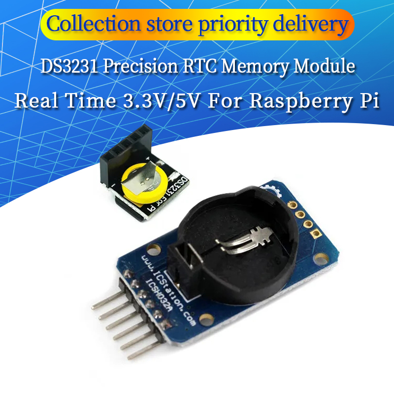 DS3231 AT24C32 IIC Module Precision Clock Module DS3231SN Memory module DS3231 mini module Real Time 3.3V/5V For Raspberry Pi
