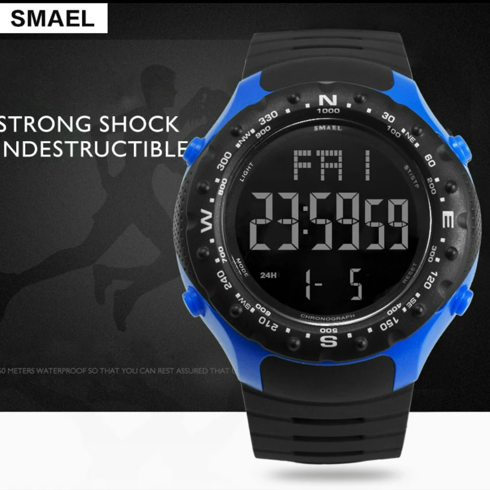 2024 New Multifunctional Sport Watches Fashion Single Display Outdoor Trend Male and Female Students Electronic Watch Relogio