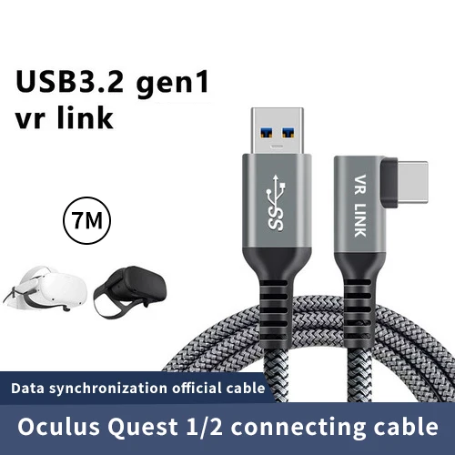 For Oculus Quest 2 Link Cable 5/6/7M USB 3.0 Quick Charge Cables for Quest2 VR Data Transfer Fast Charges VR Headset Accessories 