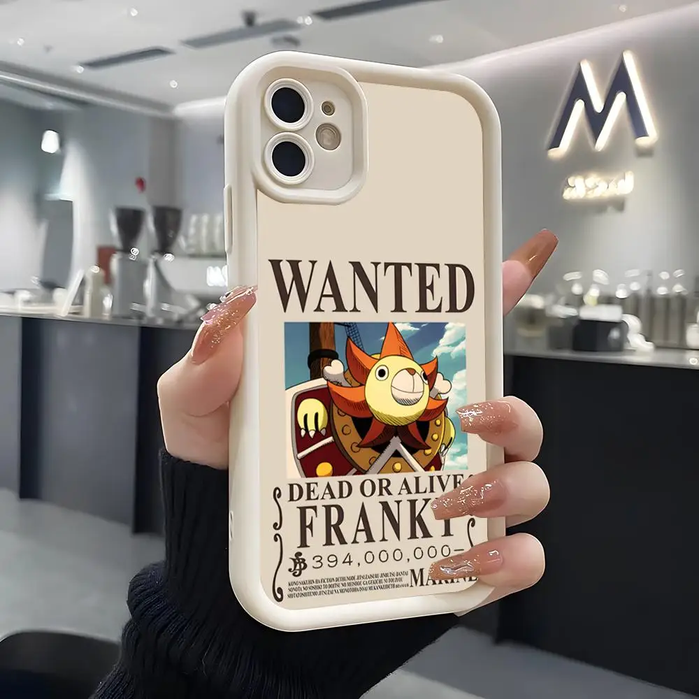 One Piece Wanted Poster Soft Silicone Phone Case - White Cover