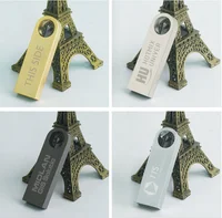 50PCS Free Custom LOGO USB Flash Drive 4GB 8GB 2.0 High Speed Pen Drive 16GB 32GB 64GB 128GB Pendrive Metal USB Sticks with Key 5