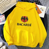 Bacardi Logo Dead Men's Women's Hoodie Long Sleeve Bacardi Punk Dead Girls Rum Women's Sportswear Autumn Casual Fleece Hoodie 2