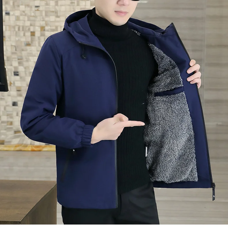 Куртка мужская демисезонная с капюшоном, на флисе, 5XL | AliExpress