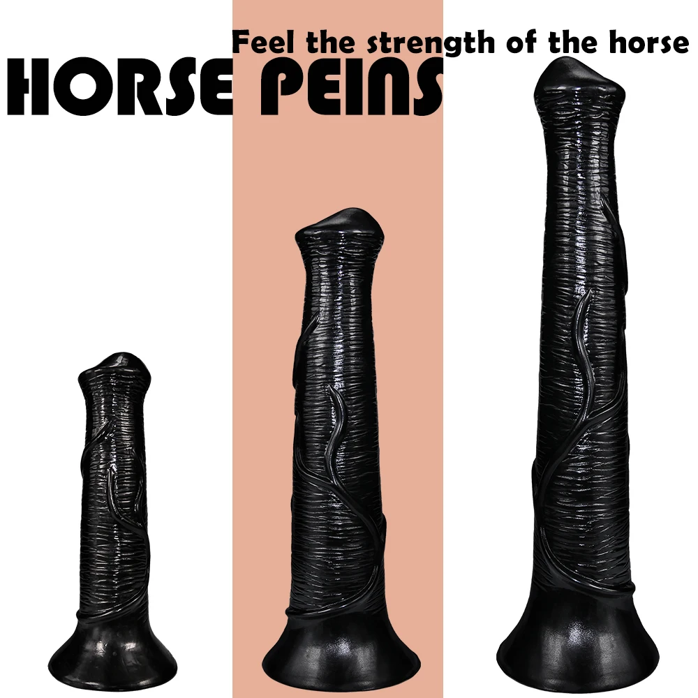 Dildo animale realistico stile cavallo gioco anale per donna_voghion.com