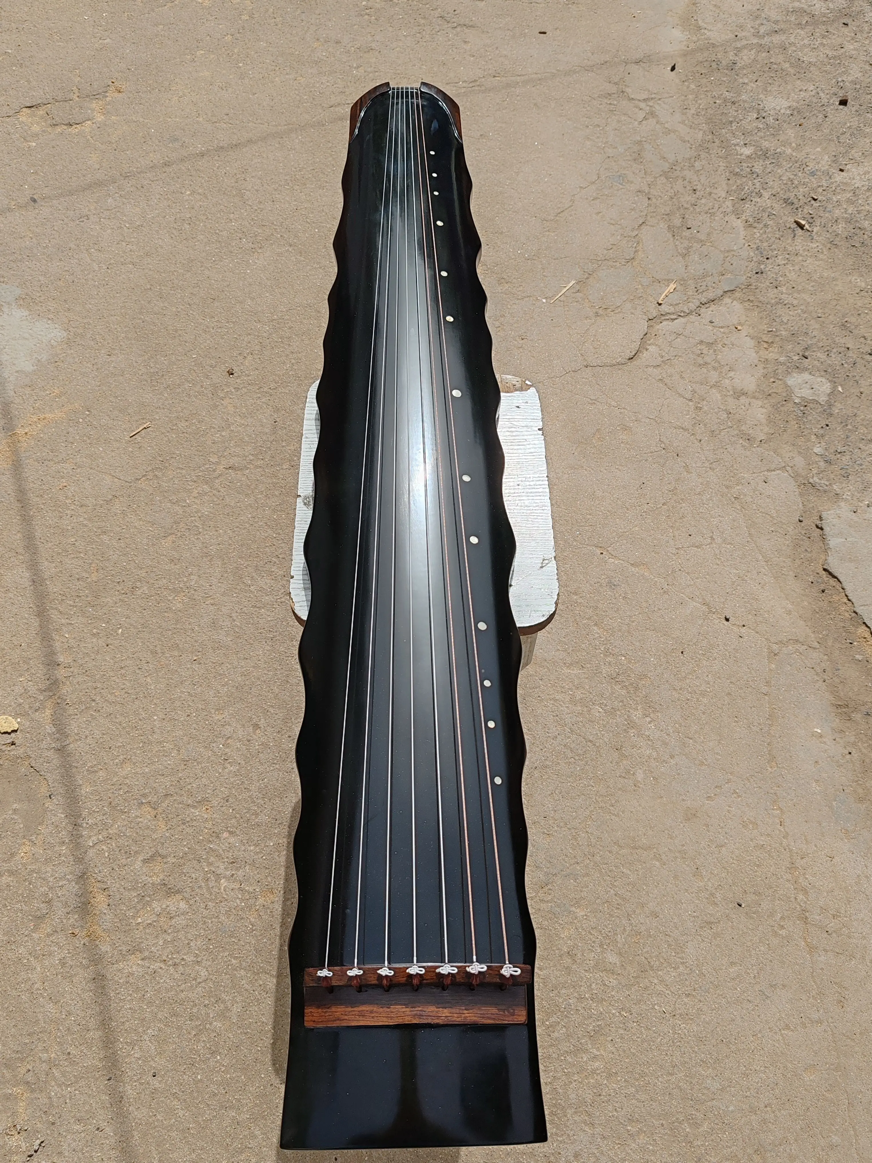 Guqin Sunset style black Chinese stringed instruments