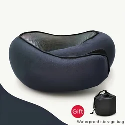 Ergonomic U - Shaped Travel Pillow - Soft, Durable Neck Support for Ultimate Comfort & Versatility (Navy blue)