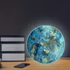 Onyx Crystals Structure Printed Wall Clock Marble Texture Artwork Quiet Movement Wall Watch Metaphysical Healing Wall Art Clock 5