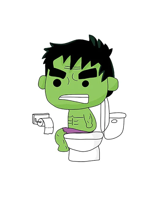 Shower Toilet Brush His Teeth Bathroom Funny Baby Hulk Canvas Painting  White Green Wall Art Poster Print Cartoon Home Decor - Painting &  Calligraphy - AliExpress