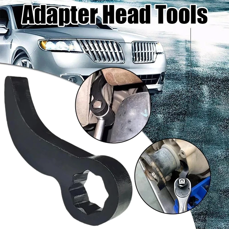 Pry Bar Wrench Adaptor Head Horn Type Half Shaft Removal Tool Openend Wrench Half Shaft Crowbar Adapter Head Car Repairing Tools