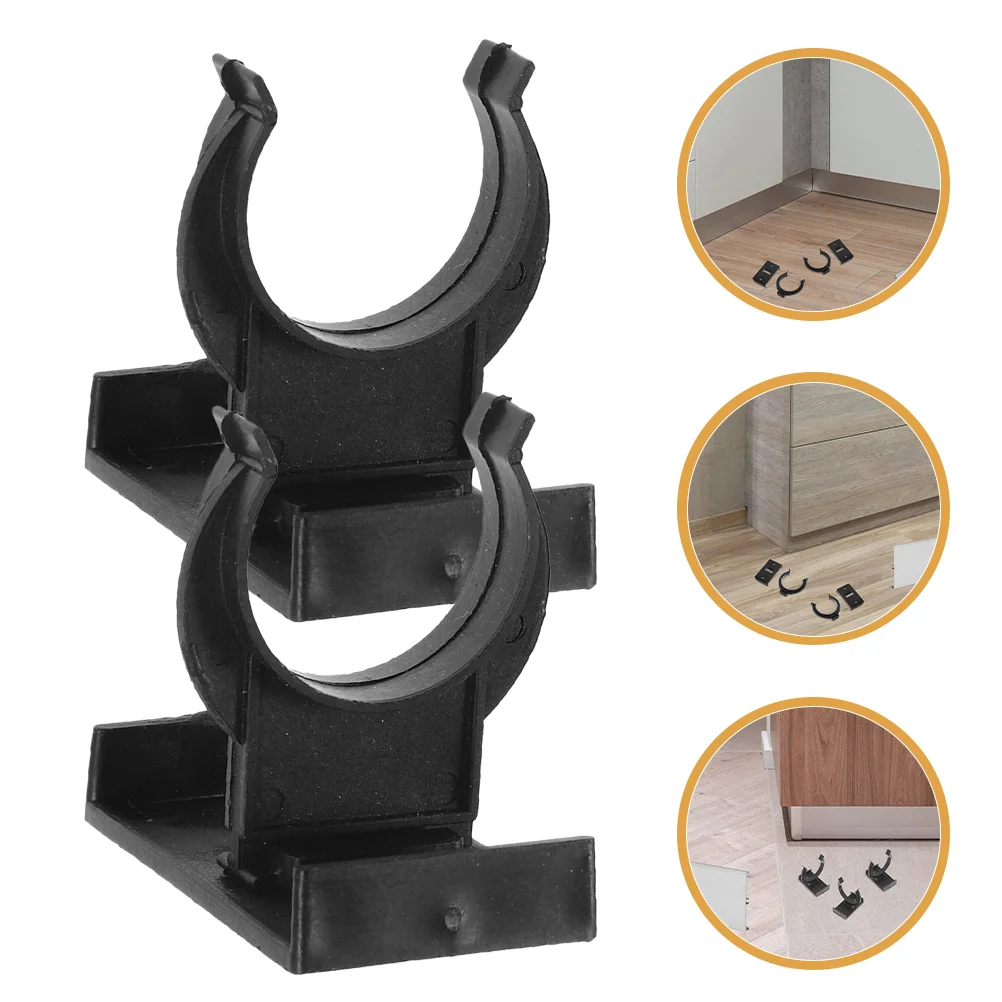 12 Sets Cabinet Foot Accessories Plinth Clips Kitchen Leg Seal Board Clamp Furniture Leveling Feet Kick Skirting Trims Bracket