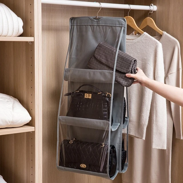 Shelf Bag Purse Handbag Organizer, Storage Closet Hanger, Pocket Hanger